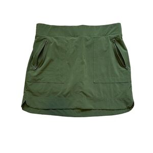 ATHLETA Women’s Green Athletic Tennis PickleBall Skirt W/ Shorts Size 12